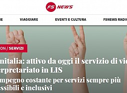 Trenitalia: attivo da oggi il servizio di video-interpretariato in LIS